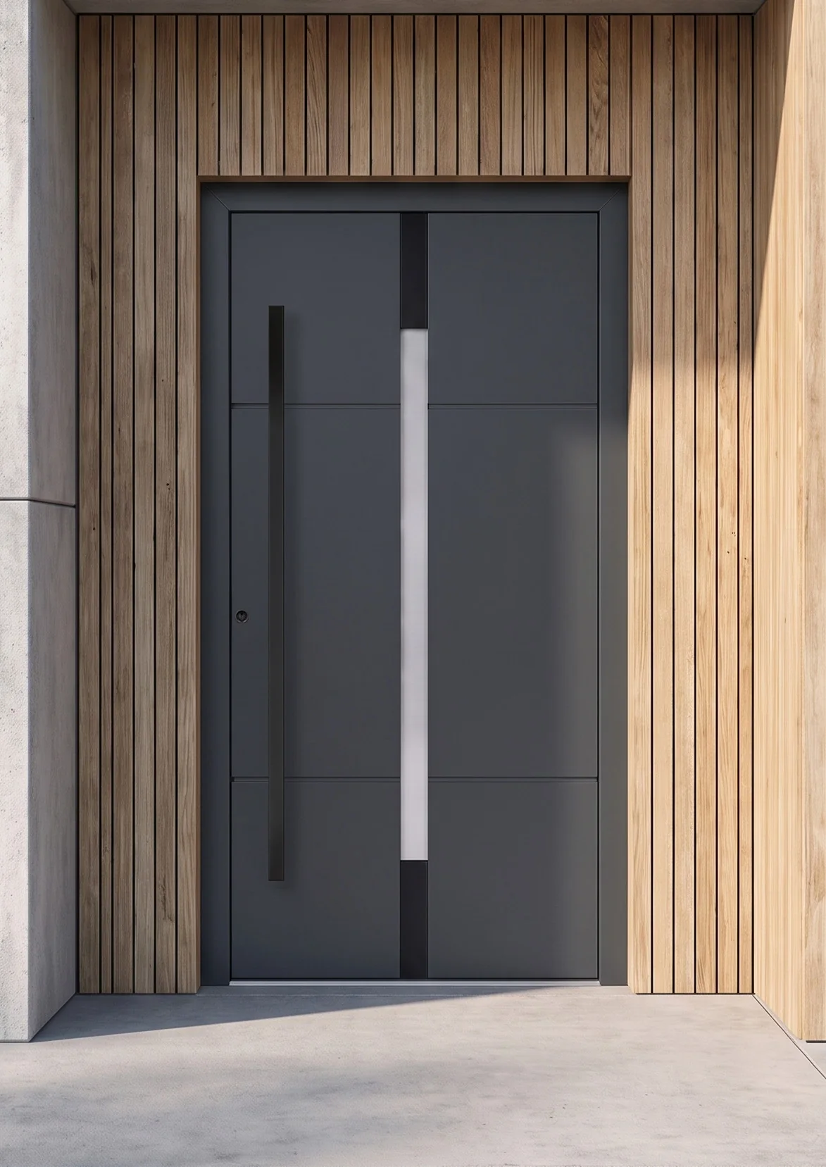Aluminium-Haustür CENTRO in Anthrazit
